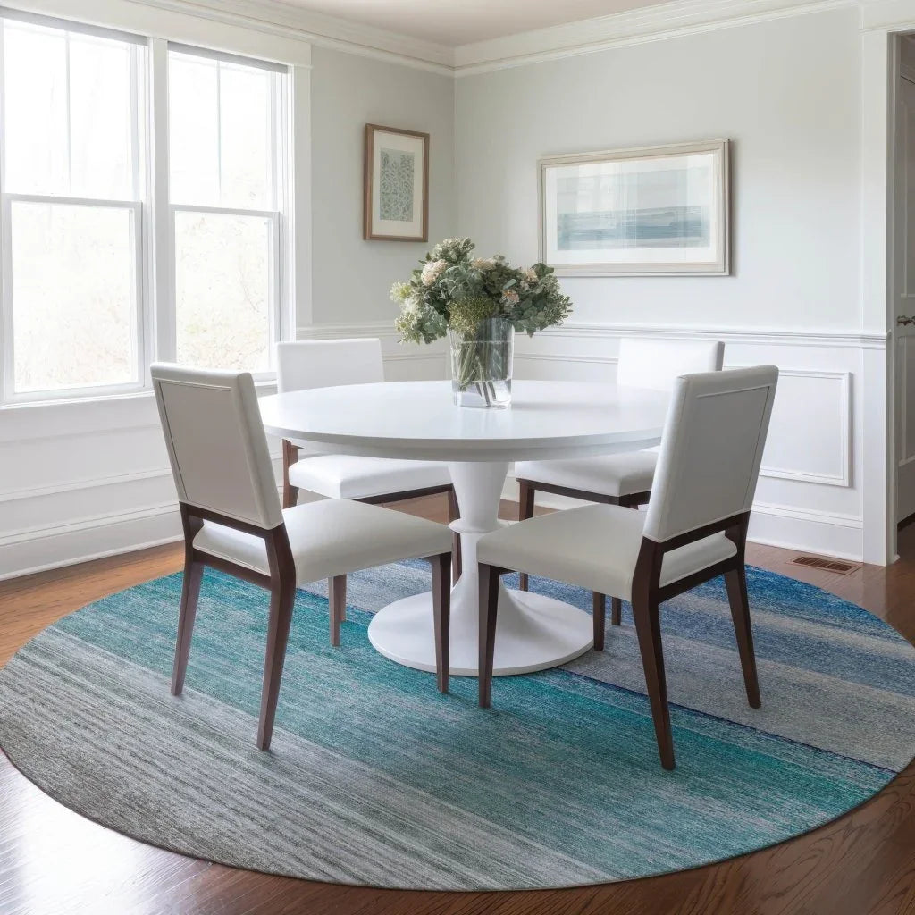LOOMLAN Rugs Avanora Blue Washable Indoor-Outdoor Rug