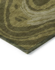 LOOMLAN Rugs Avelia Green Washable Indoor-Outdoor Rug
