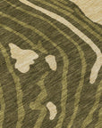 LOOMLAN Rugs Avelia Green Washable Indoor-Outdoor Rug