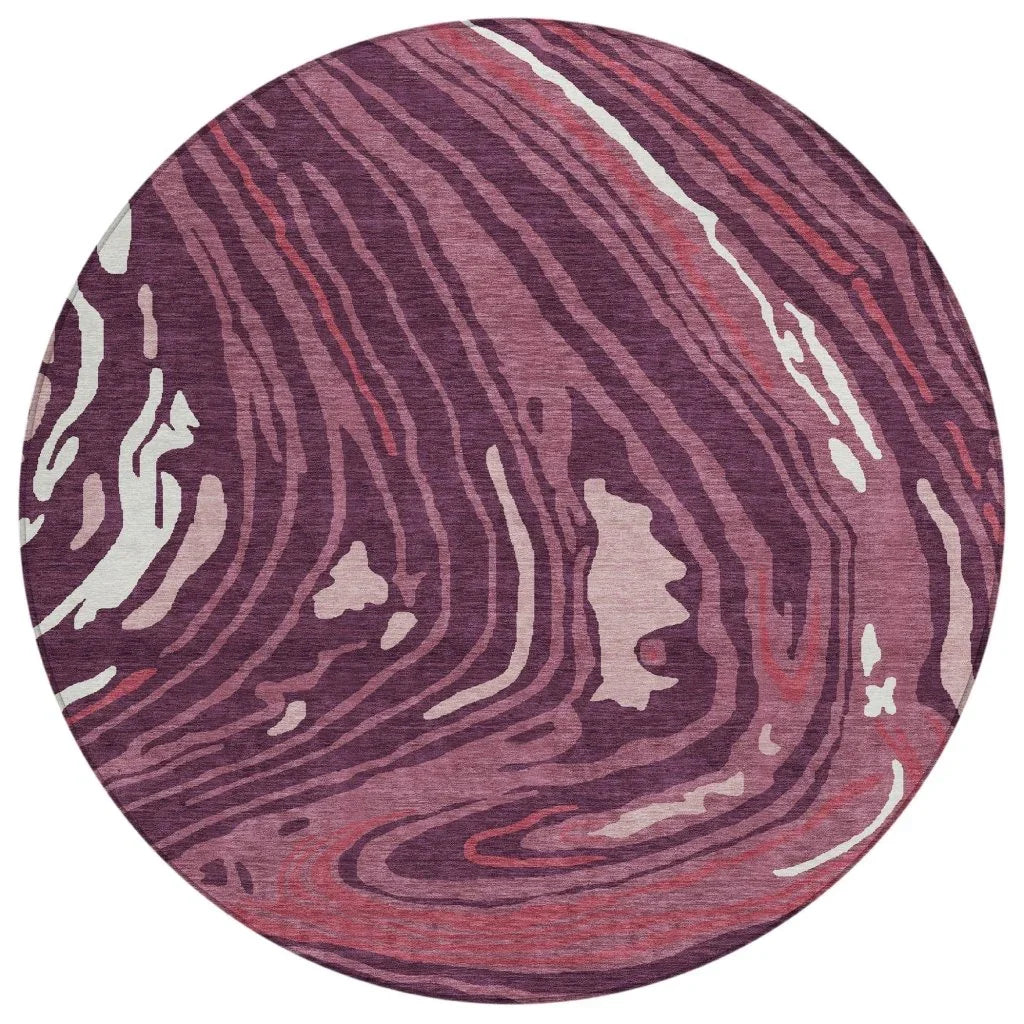 LOOMLAN Rugs Avelia Red Washable Indoor-Outdoor Rug