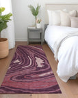 LOOMLAN Rugs Avelia Red Washable Indoor-Outdoor Rug