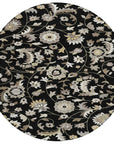 LOOMLAN Rugs Aveline Black Washable Indoor-Outdoor Rug