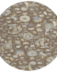 LOOMLAN Rugs Aveline Chocolate Washable Indoor-Outdoor Rug
