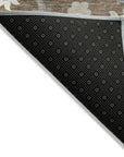LOOMLAN Rugs Aveline Chocolate Washable Indoor-Outdoor Rug