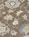 LOOMLAN Rugs Aveline Chocolate Washable Indoor-Outdoor Rug