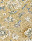 LOOMLAN Rugs Aveline Gold Washable Indoor-Outdoor Rug