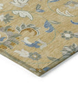 LOOMLAN Rugs Aveline Gold Washable Indoor-Outdoor Rug
