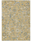 LOOMLAN Rugs Aveline Gold Washable Indoor-Outdoor Rug