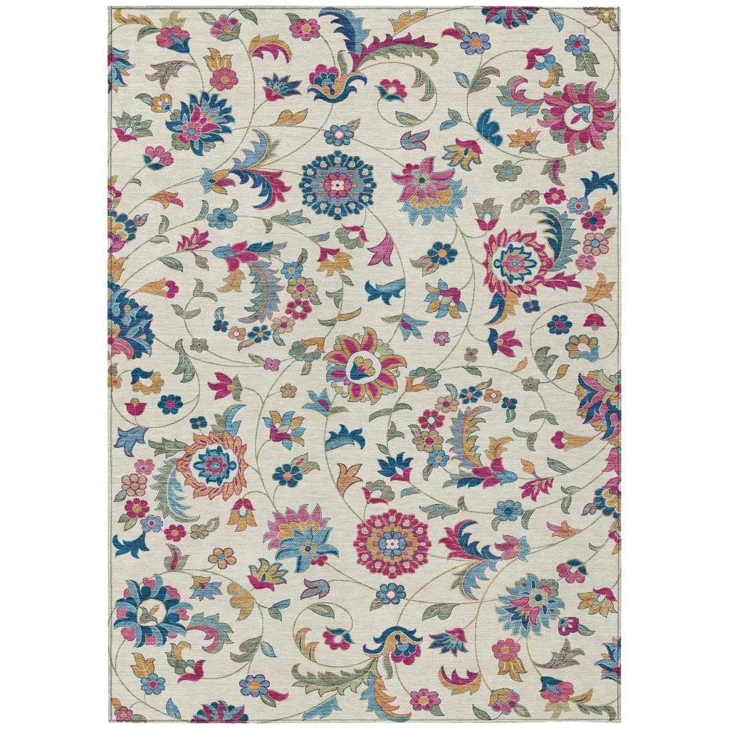 LOOMLAN Rugs Aveline Linen Washable Indoor-Outdoor Rug