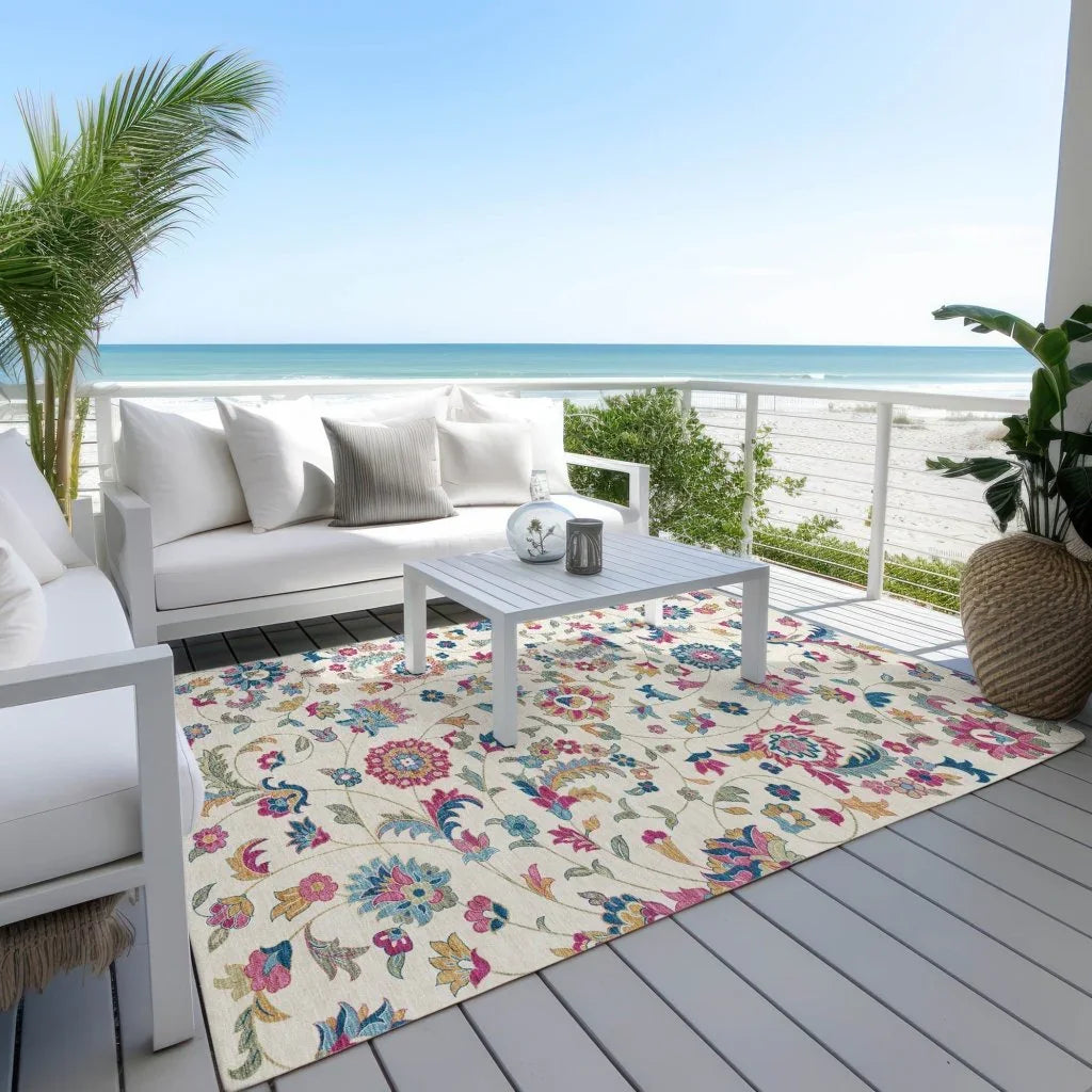LOOMLAN Rugs Aveline Linen Washable Indoor-Outdoor Rug
