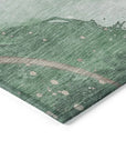 LOOMLAN Rugs Avelora Green Washable Indoor-Outdoor Rug