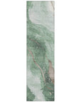LOOMLAN Rugs Avelora Green Washable Indoor-Outdoor Rug