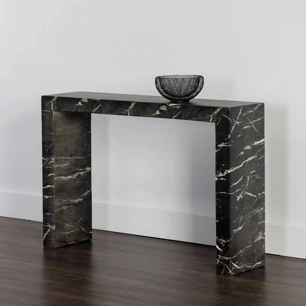 Axle SleekConcrete Outdoor Console Table - LOOMLAN - SUNPAN - Outdoor Console Tables