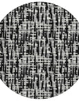 LOOMLAN Rugs Ayani Black Washable Indoor-Outdoor Rug