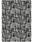 LOOMLAN Rugs Ayani Black Washable Indoor-Outdoor Rug