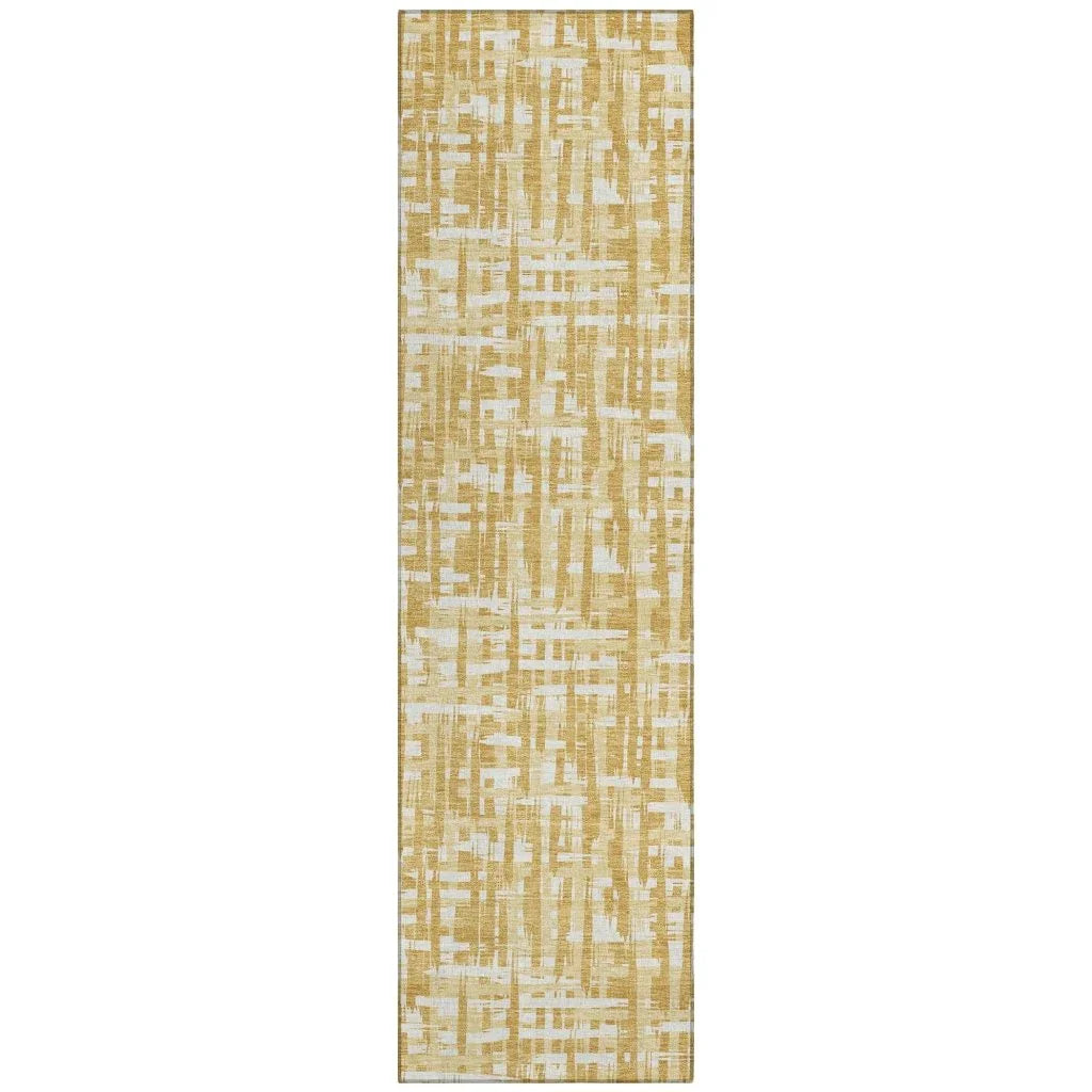 LOOMLAN Rugs Ayani Gold Washable Indoor-Outdoor Rug