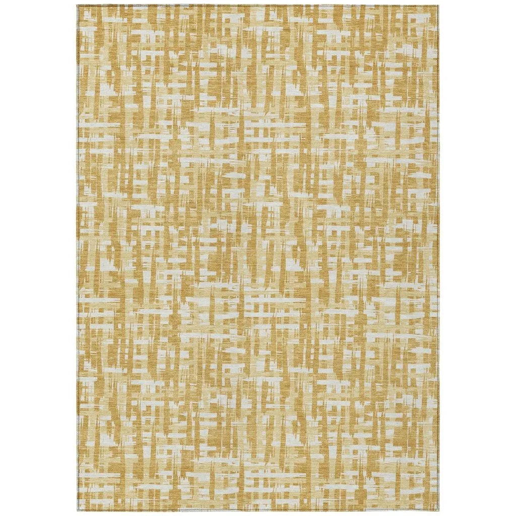 LOOMLAN Rugs Ayani Gold Washable Indoor-Outdoor Rug