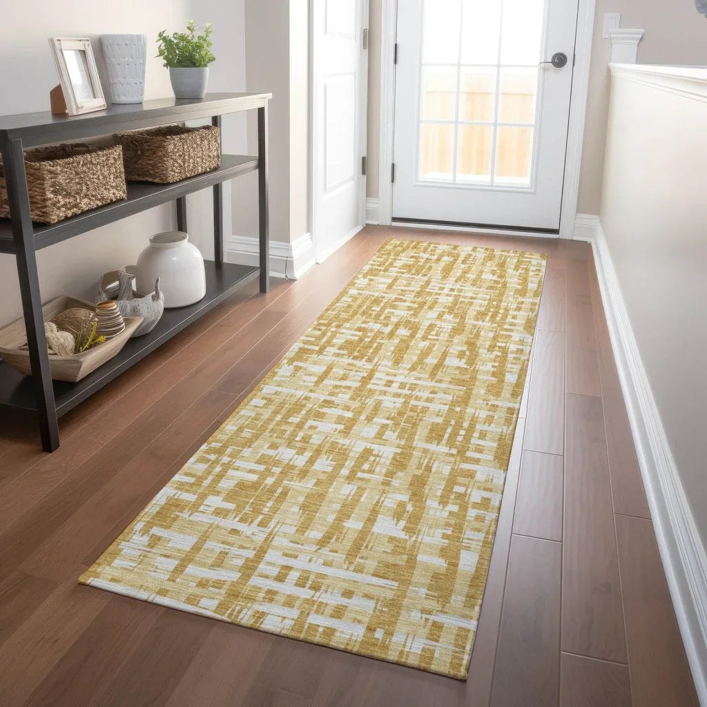 LOOMLAN Rugs Ayani Gold Washable Indoor-Outdoor Rug