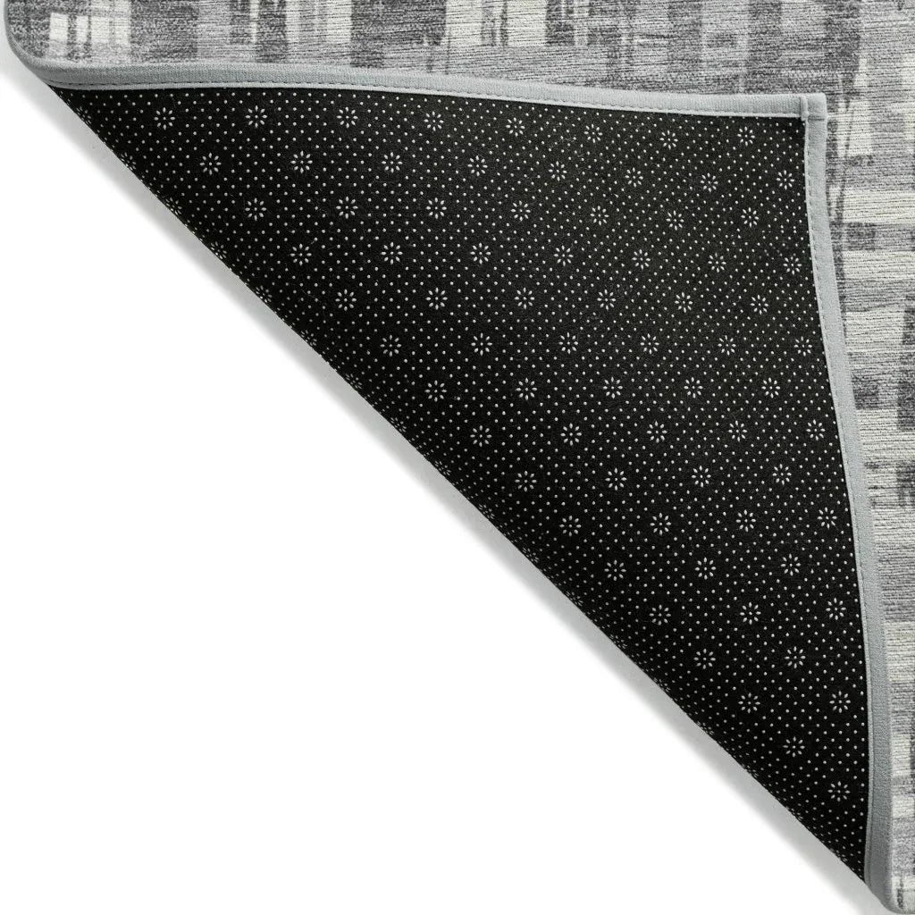 LOOMLAN Rugs Ayani Gray Washable Indoor-Outdoor Rug