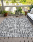 LOOMLAN Rugs Ayani Gray Washable Indoor-Outdoor Rug