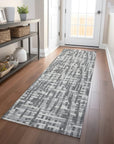 LOOMLAN Rugs Ayani Gray Washable Indoor-Outdoor Rug