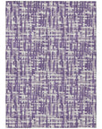 LOOMLAN Rugs Ayani Purple Washable Indoor-Outdoor Rug