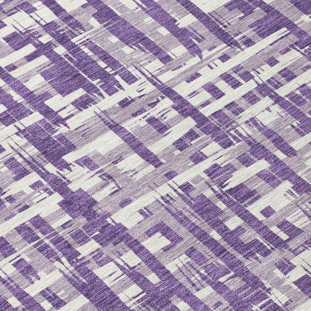 LOOMLAN Rugs Ayani Purple Washable Indoor-Outdoor Rug