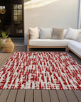 LOOMLAN Rugs Ayani Red Washable Indoor-Outdoor Rug