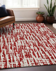 LOOMLAN Rugs Ayani Red Washable Indoor-Outdoor Rug
