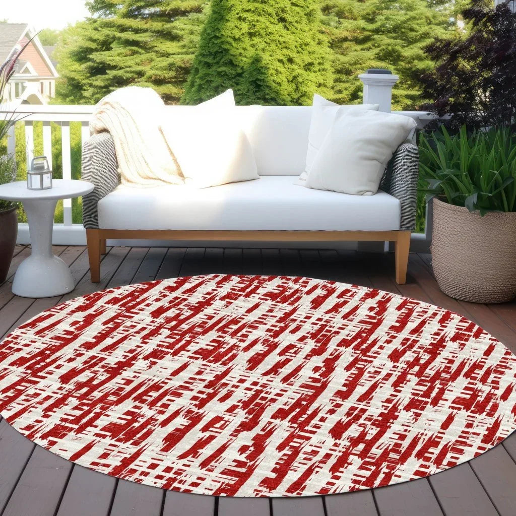 LOOMLAN Rugs Ayani Red Washable Indoor-Outdoor Rug