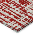 LOOMLAN Rugs Ayani Red Washable Indoor-Outdoor Rug
