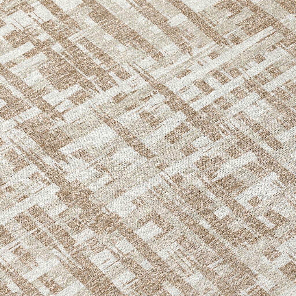 LOOMLAN Rugs Ayani Tan Washable Indoor-Outdoor Rug