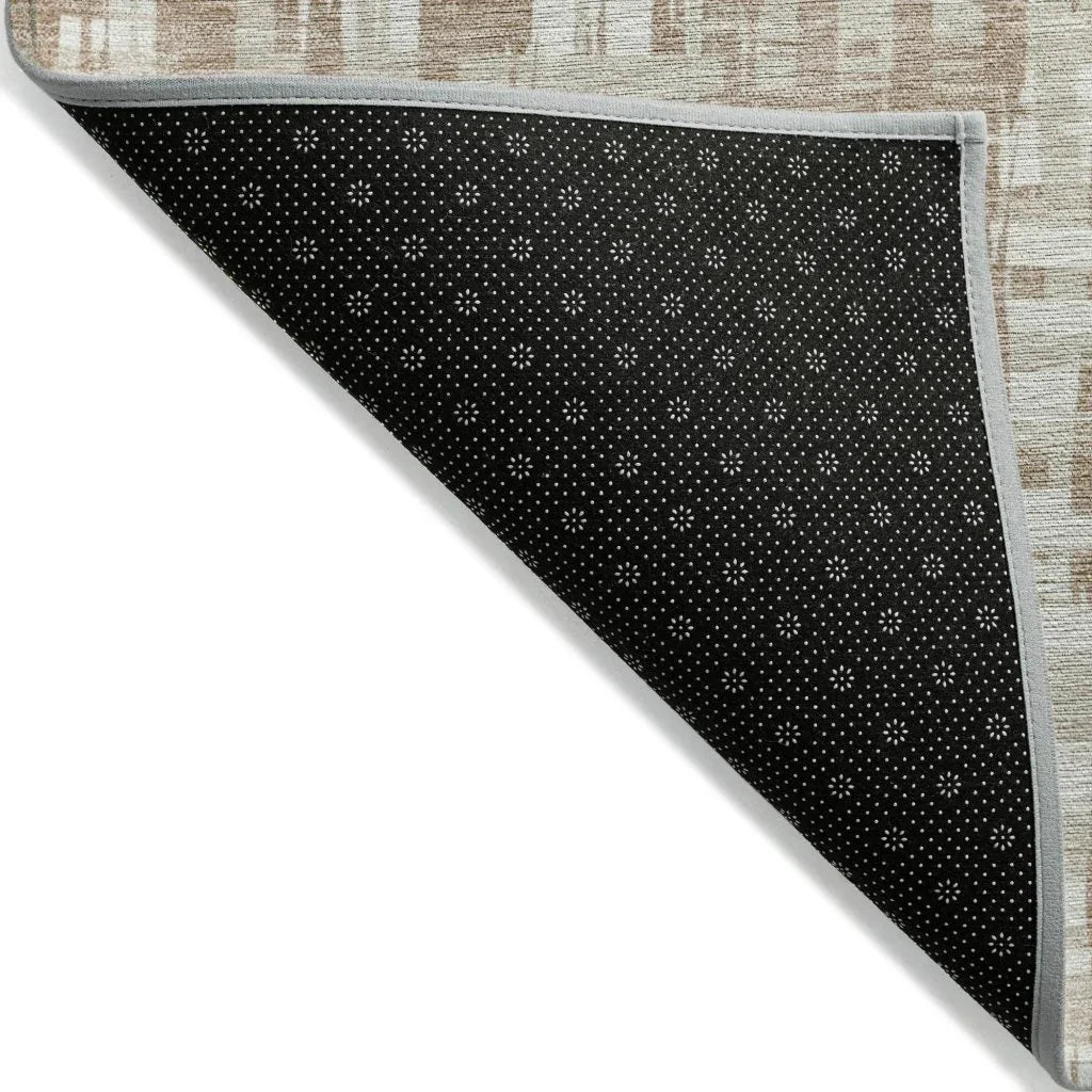 LOOMLAN Rugs Ayani Tan Washable Indoor-Outdoor Rug