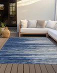 Ayra Blue Washable Indoor - Outdoor Rug - LOOMLAN - LOOMLAN Rugs - Outdoor Rugs