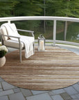 LOOMLAN Rugs Ayra Brown Washable Indoor-Outdoor Rug