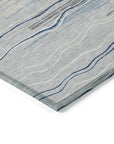 LOOMLAN Rugs Ayra Gray Washable Indoor-Outdoor Rug