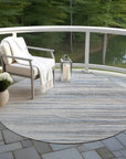 LOOMLAN Rugs Ayra Gray Washable Indoor-Outdoor Rug