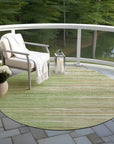 LOOMLAN Rugs Ayra Green Washable Indoor-Outdoor Rug