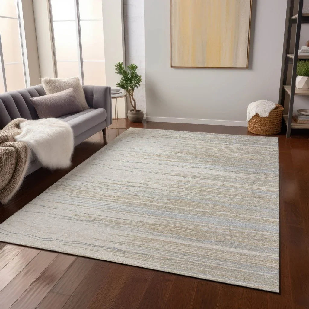 LOOMLAN Rugs Ayra Linen Washable Indoor-Outdoor Rug