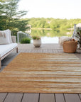 LOOMLAN Rugs Ayra Orange Washable Indoor-Outdoor Rug