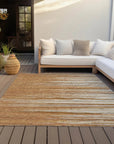 LOOMLAN Rugs Ayra Orange Washable Indoor-Outdoor Rug