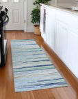 LOOMLAN Rugs Ayra Sky Washable Indoor-Outdoor Rug