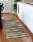 LOOMLAN Rugs Ayra Taupe Washable Indoor-Outdoor Rug