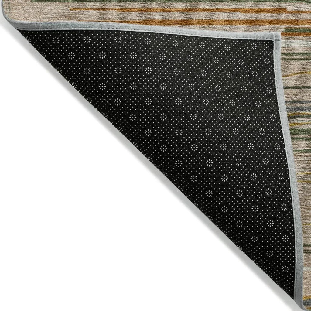 LOOMLAN Rugs Ayra Taupe Washable Indoor-Outdoor Rug