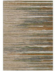 LOOMLAN Rugs Ayra Taupe Washable Indoor-Outdoor Rug