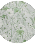 LOOMLAN Rugs Azaleth Green Washable Indoor-Outdoor Rug