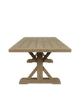 Coastal Teak Modern Outdoor Dining Table