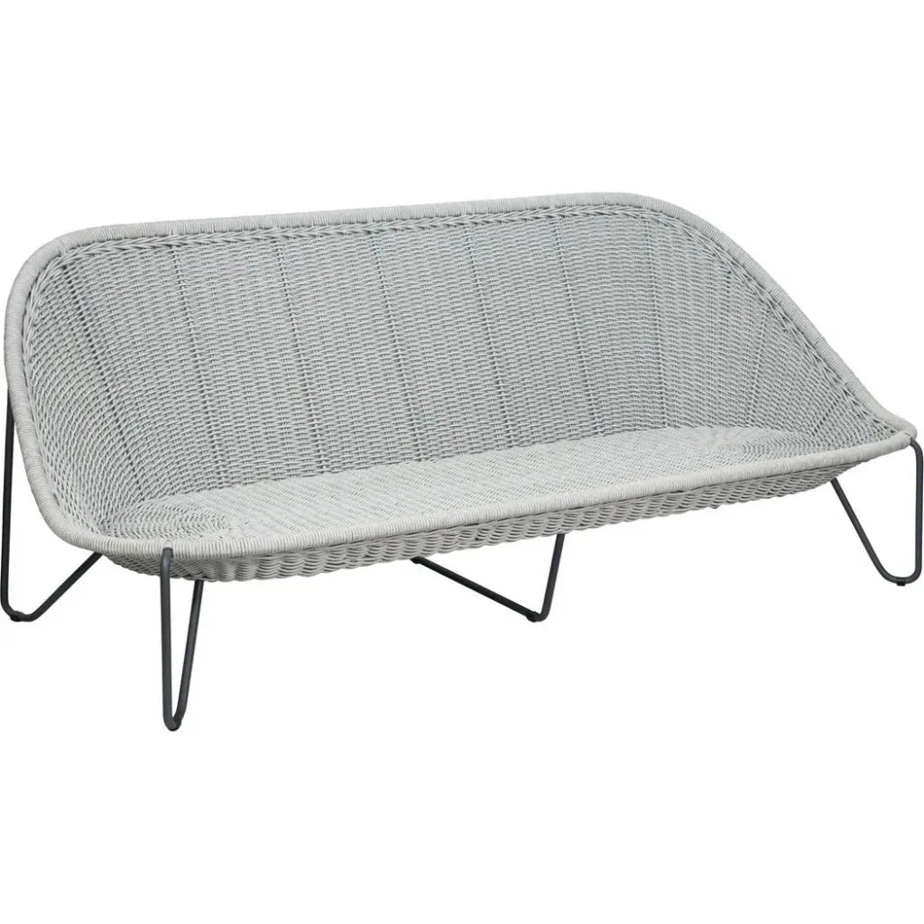 Azores 3 Seat Sofa - Coconut White Outdoor Couch - LOOMLAN - Seasonal Living - Outdoor Sofas &amp; Loveseats