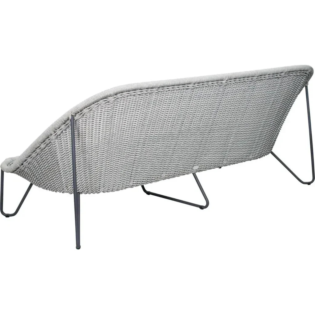 Azores 3 Seat Sofa - Coconut White Outdoor Couch - LOOMLAN - Seasonal Living - Outdoor Sofas &amp; Loveseats