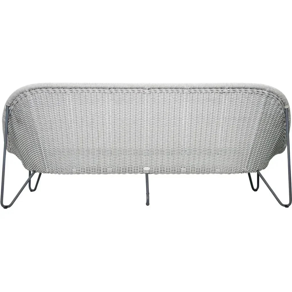 Azores 3 Seat Sofa - Coconut White Outdoor Couch - LOOMLAN - Seasonal Living - Outdoor Sofas &amp; Loveseats